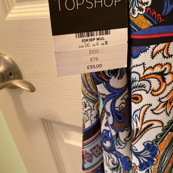 NWT Nordstrom Topshop Boho Patchwork Halter Dress - Picture 6 of 7